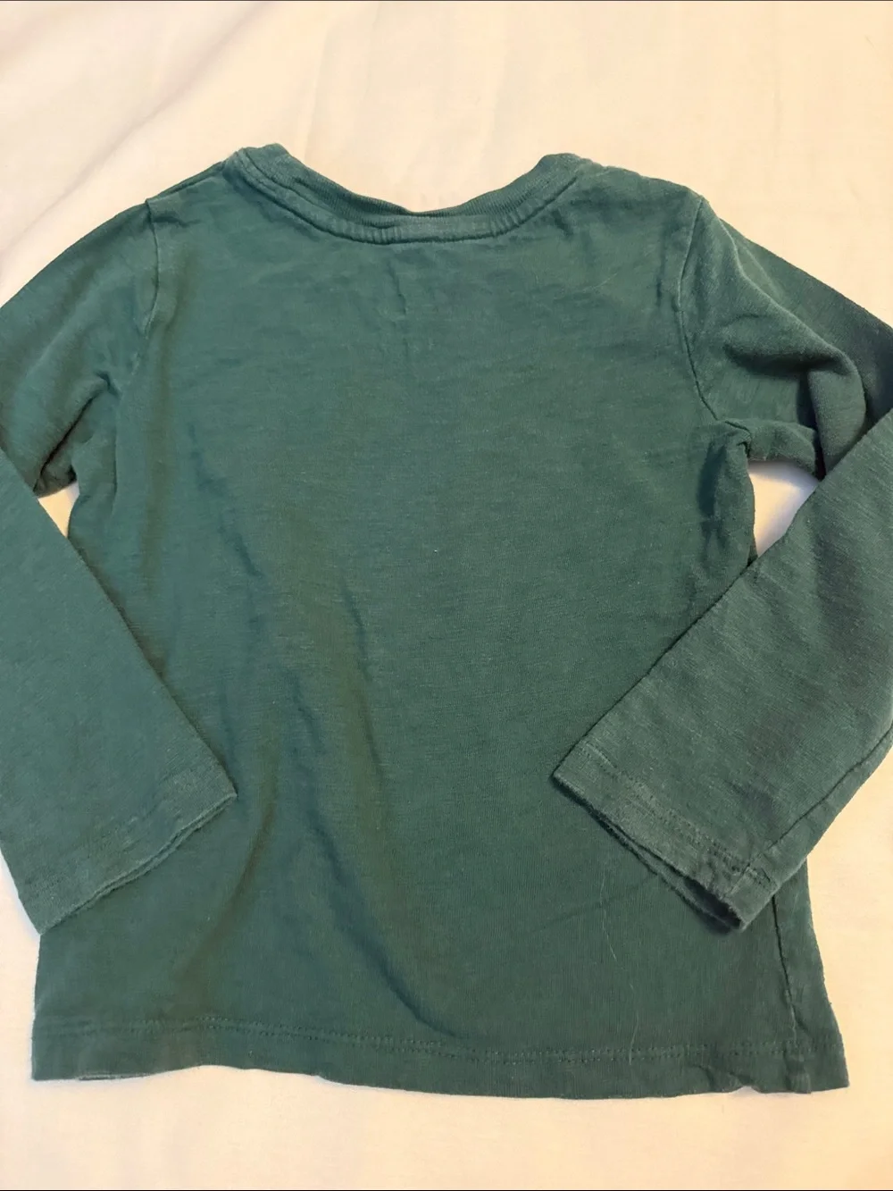 GAP Boys Long-Sleeve Pocket Tee in Deep Teal